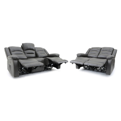 Maya Electric Recliner Sofa Grey 3+2 Set