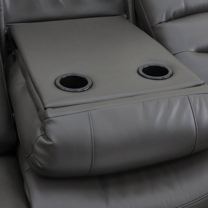 Maya Electric Recliner Sofa Grey 3 Seater