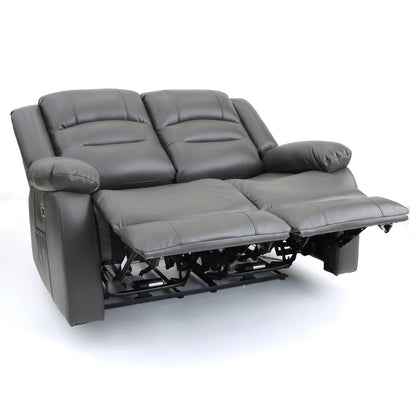 Maya Electric Recliner Sofa Grey 2 Seater