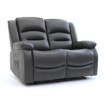 Maya Electric Recliner Sofa Grey 2 Seater