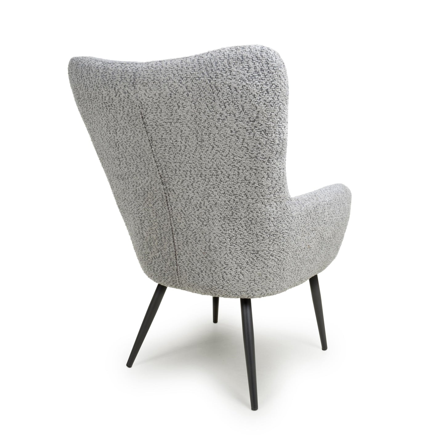 Monaco Textured Chenille Effect Grey Armchair