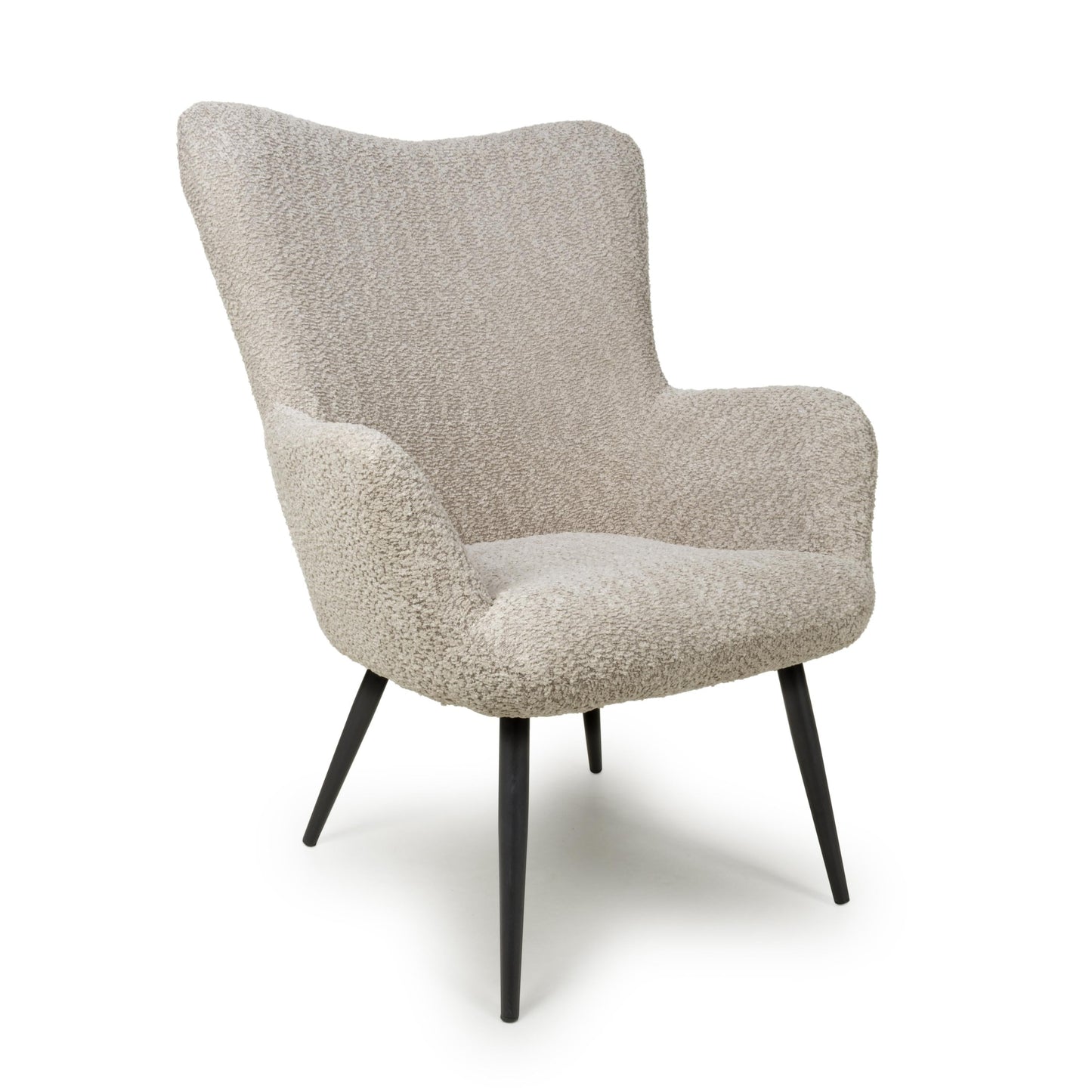 Monaco Textured Chenille Effect Mink Armchair