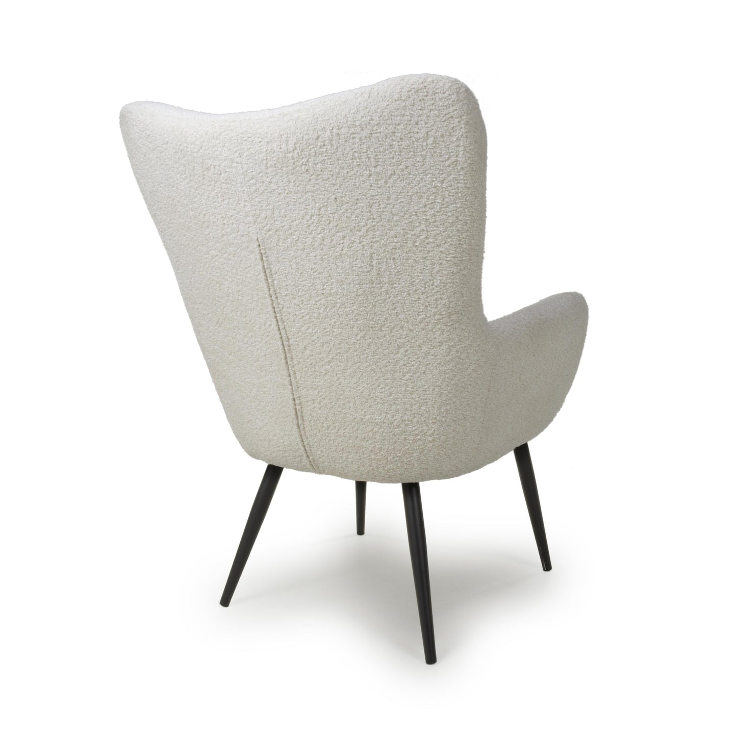 Monaco Textured Chenille Effect White Armchair