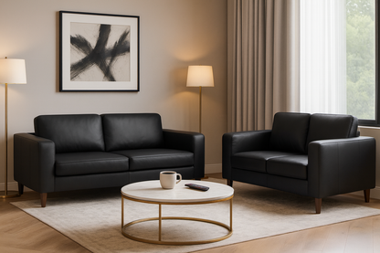 Nova Sofa Black 3+2 Set