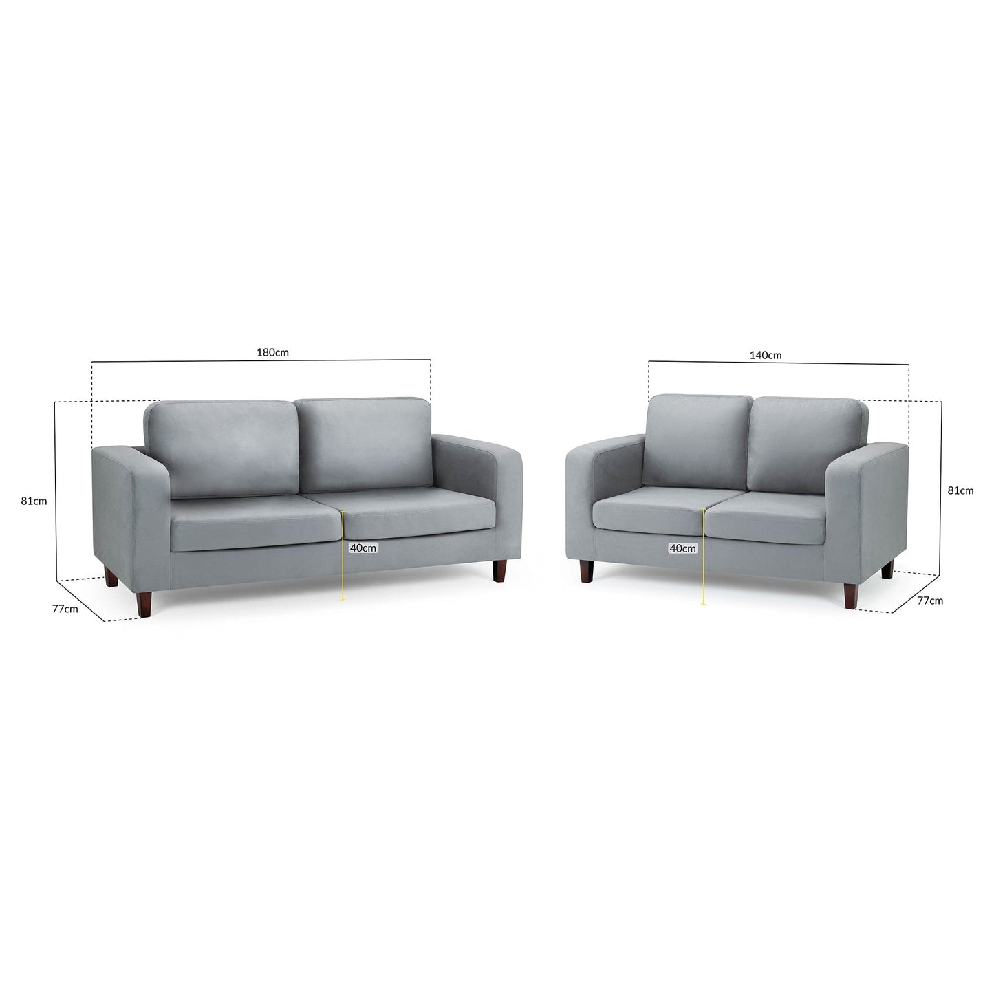 Nova Sofa Grey 3+2 Set