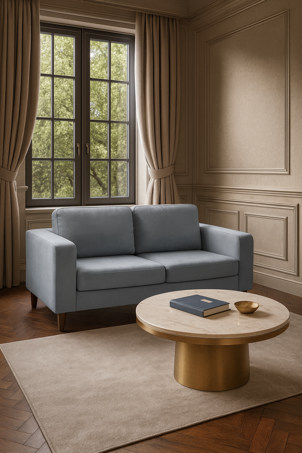 Nova Sofa Grey 3 Seater