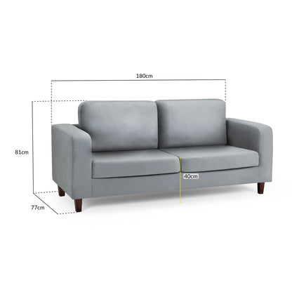 Nova Sofa Grey 3 Seater