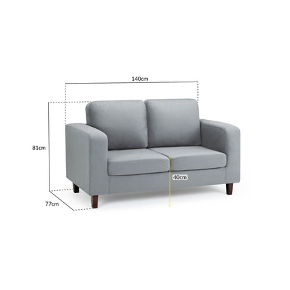 Nova Sofa Grey 2 Seater