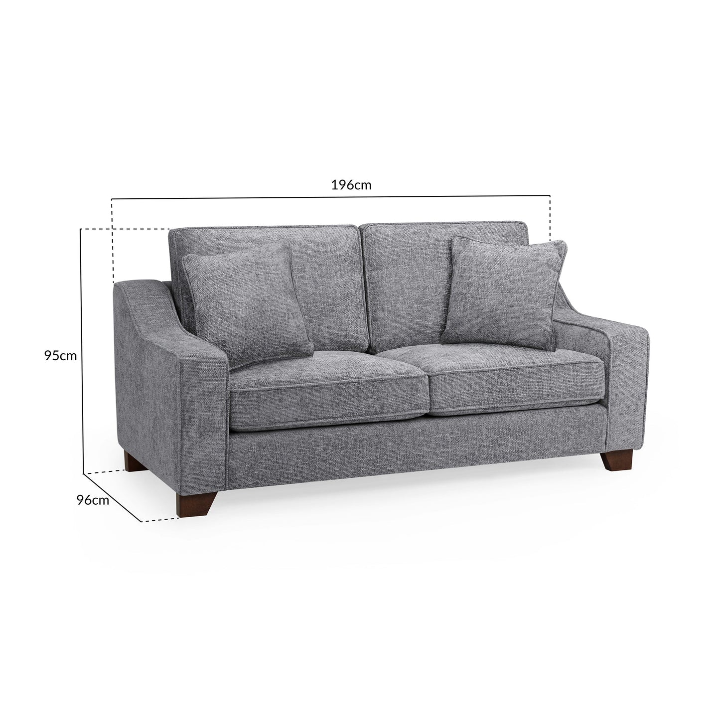 Orion Sofa Slate 3 Seater