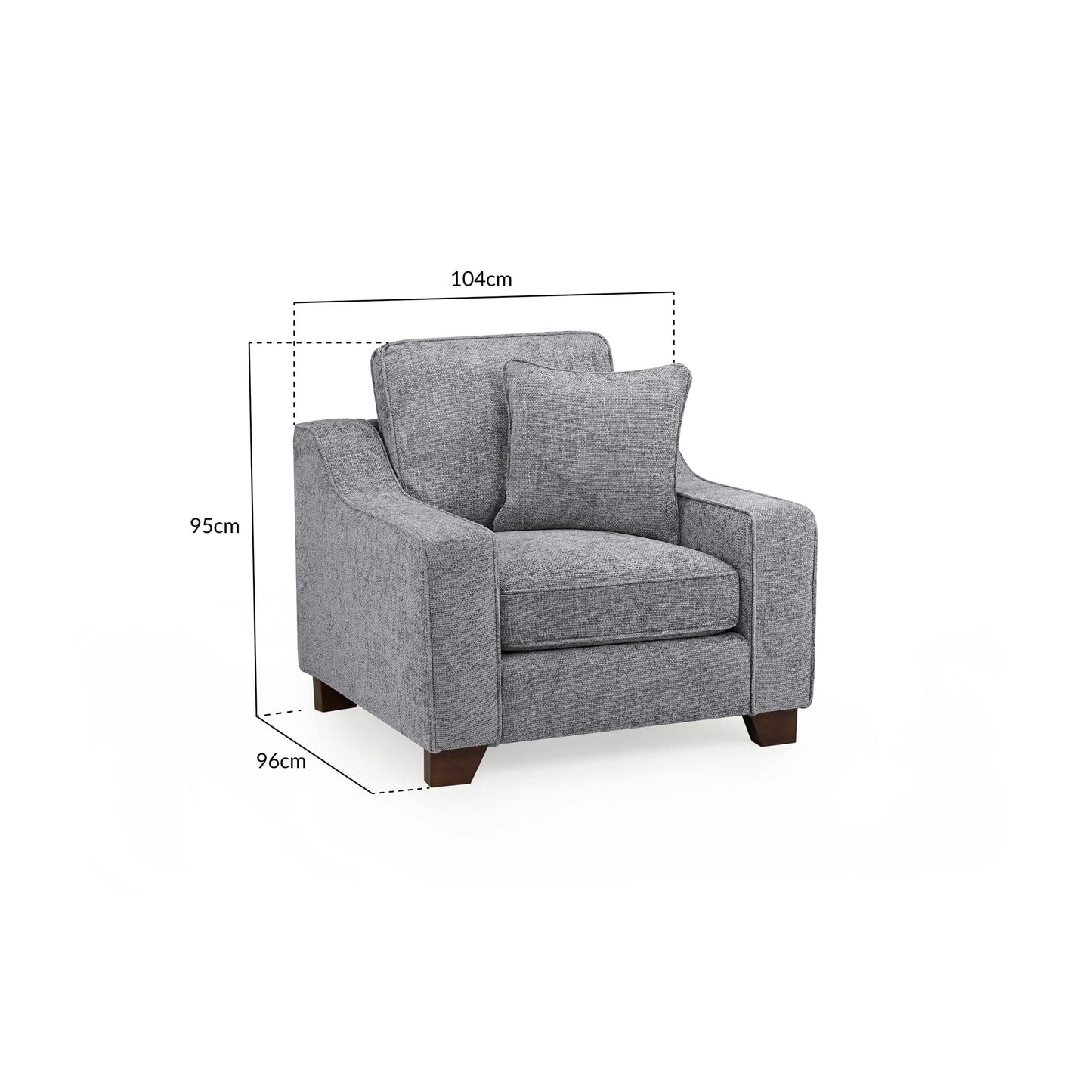 Orion Sofa Slate Armchair