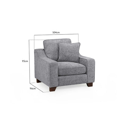 Orion Sofa Slate Armchair