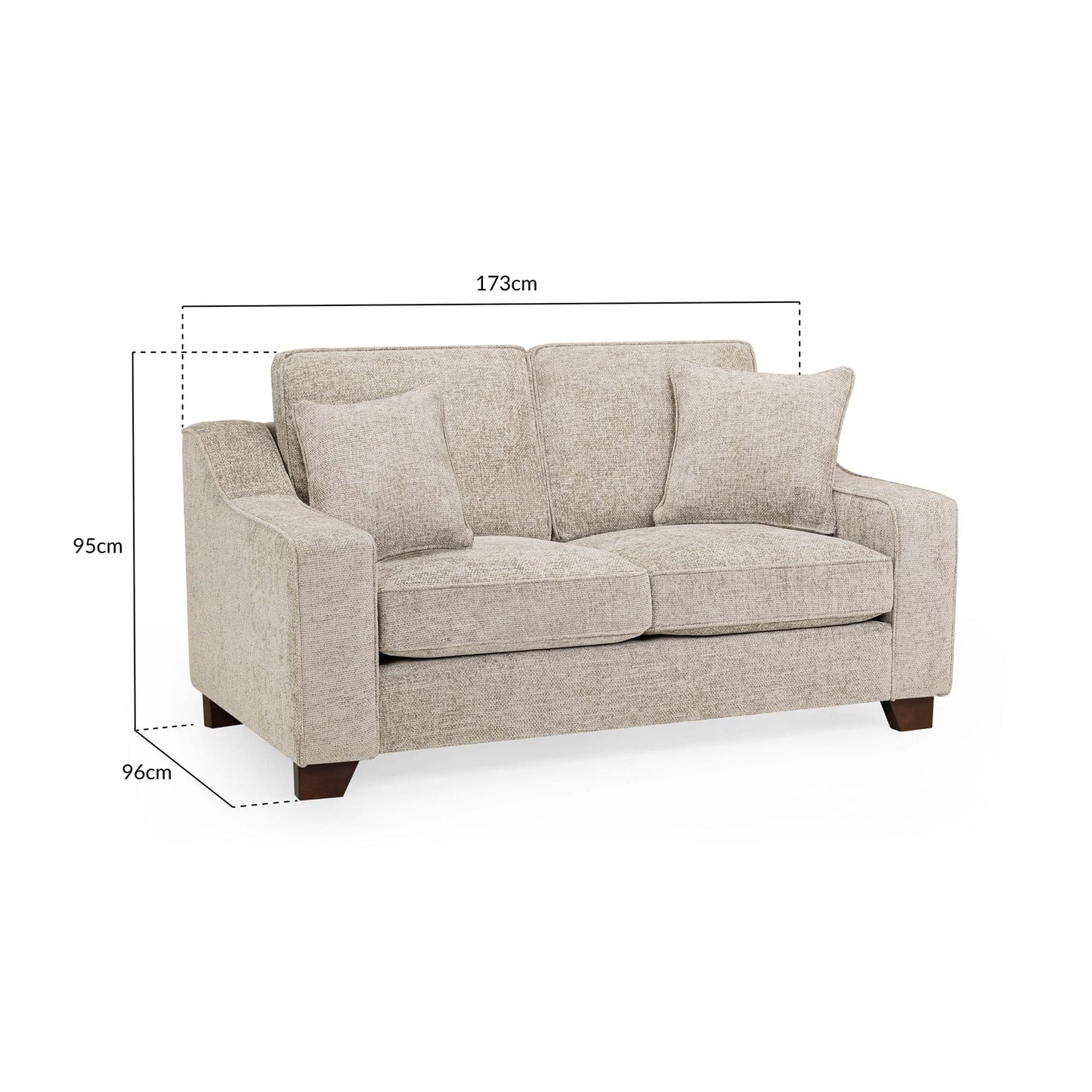 Orion Sofa Stone 2 Seater