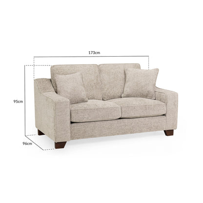 Orion Sofa Stone 2 Seater