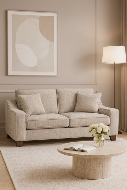 Orion Sofa Stone 3 Seater