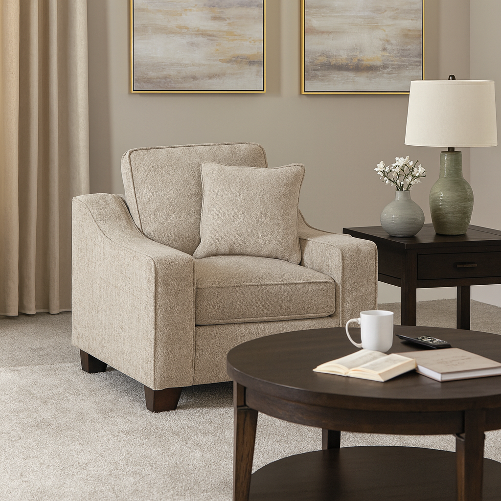 Orion Sofa Stone Armchair