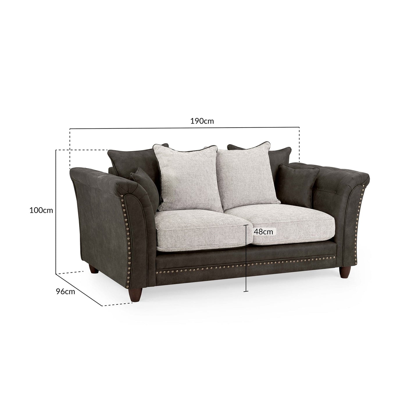 Orla Sofa Grey 2 Seater
