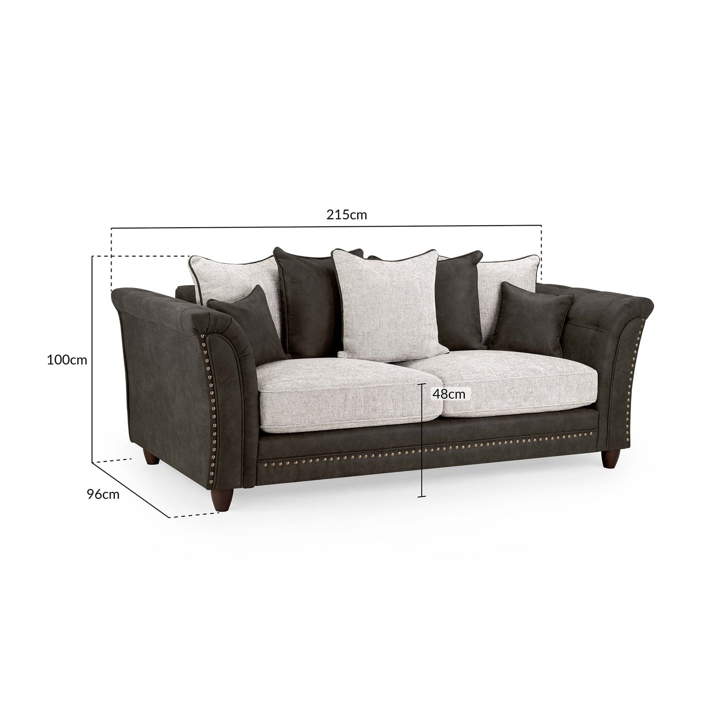 Orla Sofa Grey 3 Seater