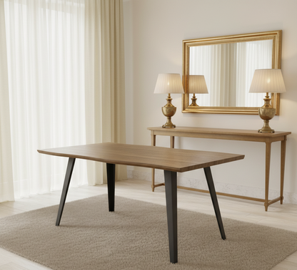 Orwell Medium Natural Curved Dining Table