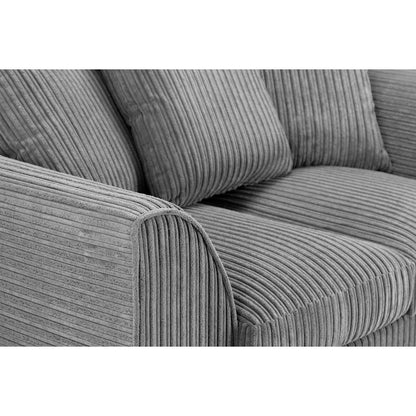Oxford 3 Seater Sofa in Grey Jumbo Cord