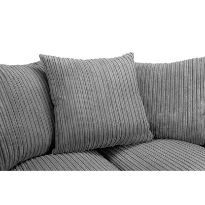 Oxford 3 Seater Sofa in Grey Jumbo Cord