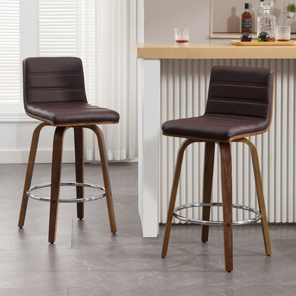 26/29 Faux Leather Swivel Bar/Counter Stools, Set of 2/3