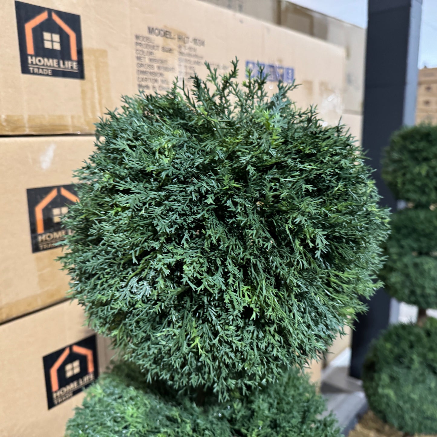 Pair of Artificial Topiary Ball Trees – UV Resistant, Weatherproof & Maintenance-Free