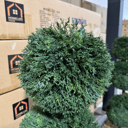 Pair of Artificial Topiary Ball Trees – UV Resistant, Weatherproof & Maintenance-Free