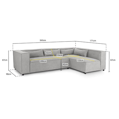 Robyn Sofa Grey Universal Corner