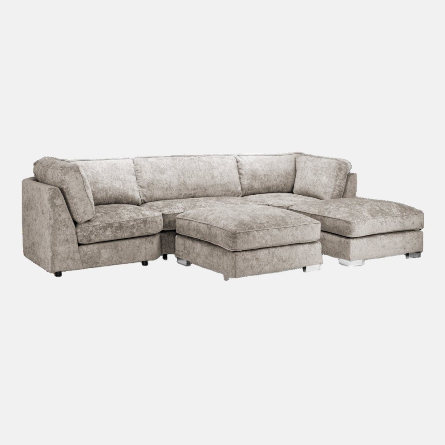 Shoreditch Fullback U Shape Corner Sofa in Truffle