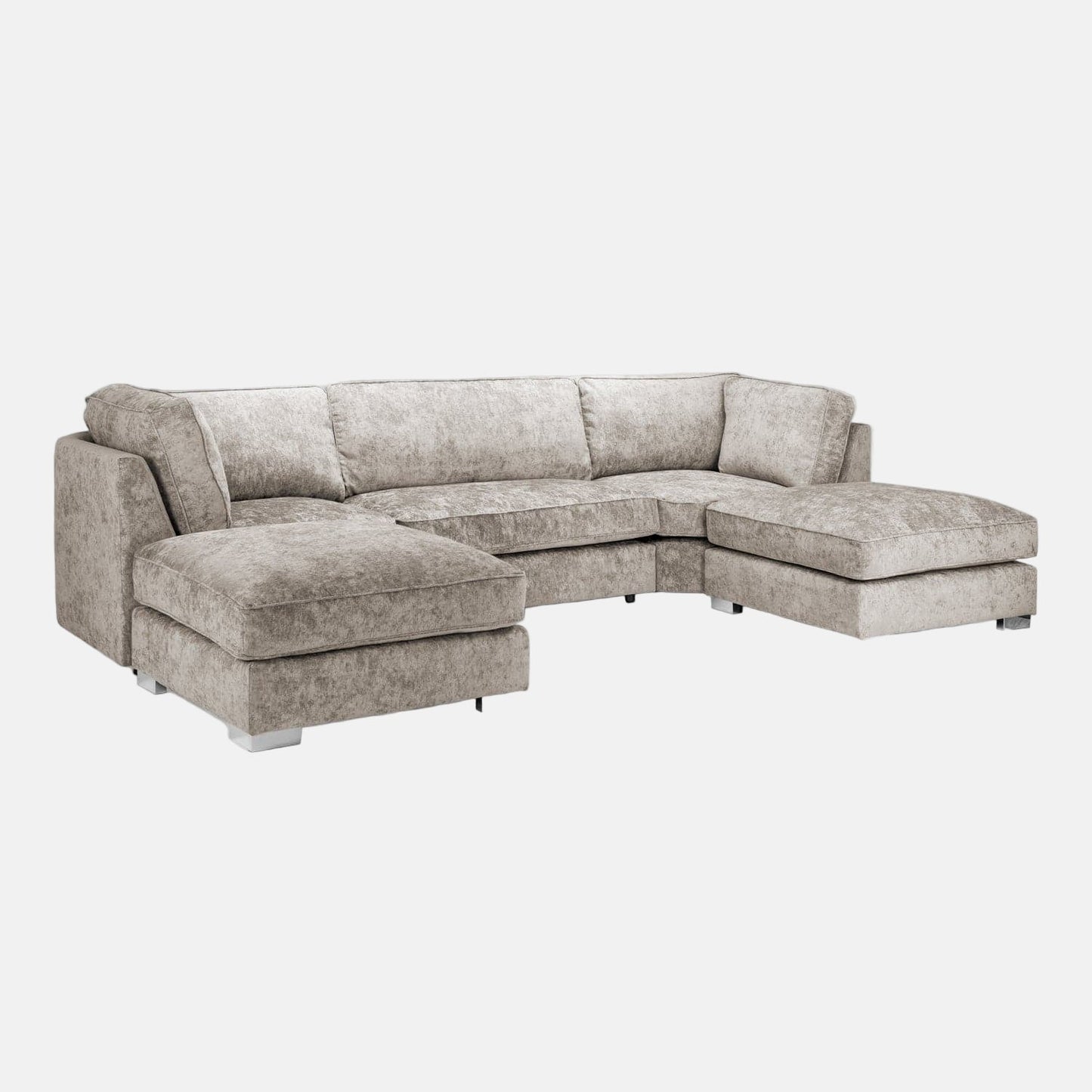 Shoreditch Fullback U Shape Corner Sofa in Truffle