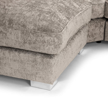 Shoreditch Fullback U Shape Corner Sofa in Truffle