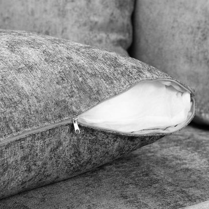 Shoreditch Scatterback U-Shape Corner Sofa – Platinum