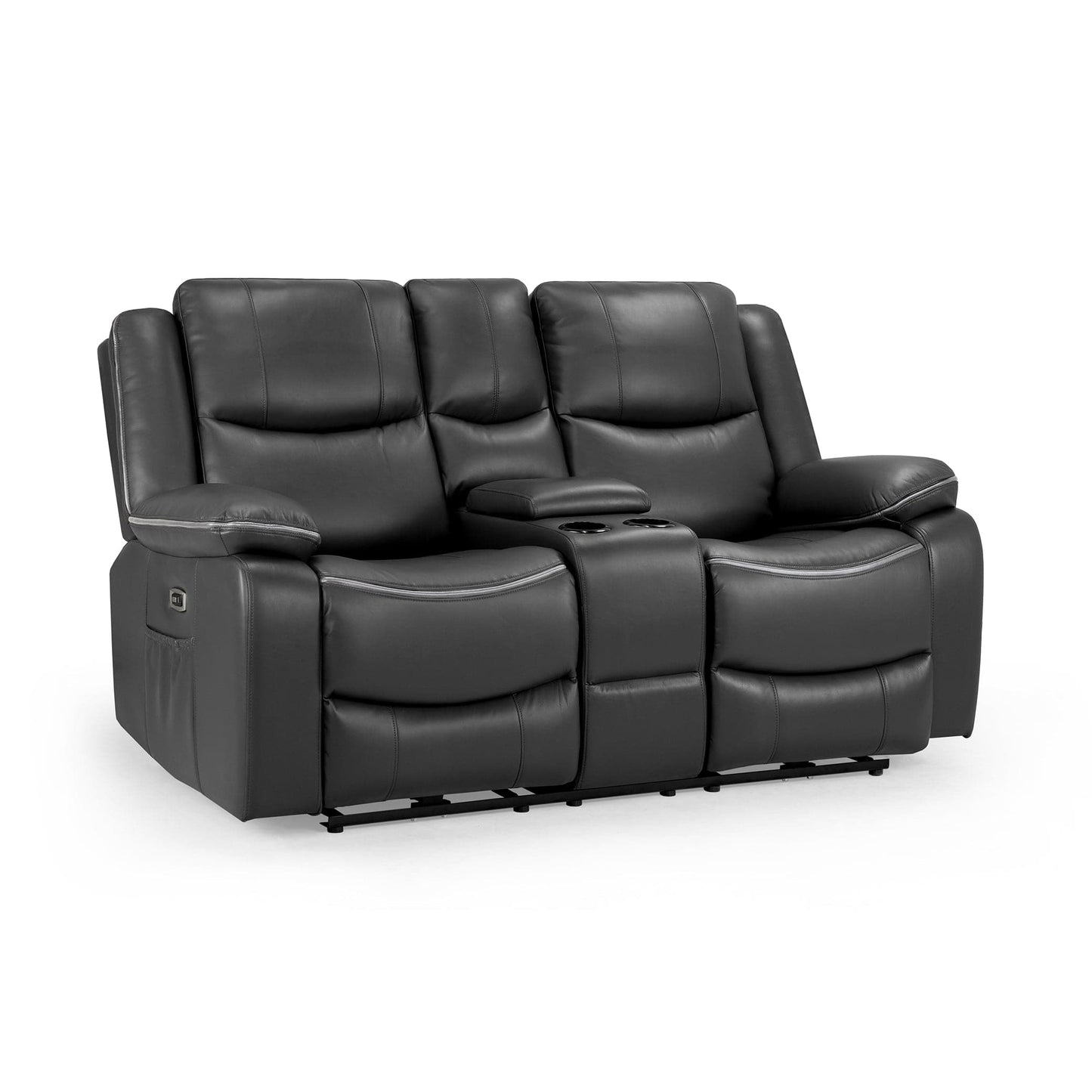Dexter Electric Recliner Sofa Black 2 Seater