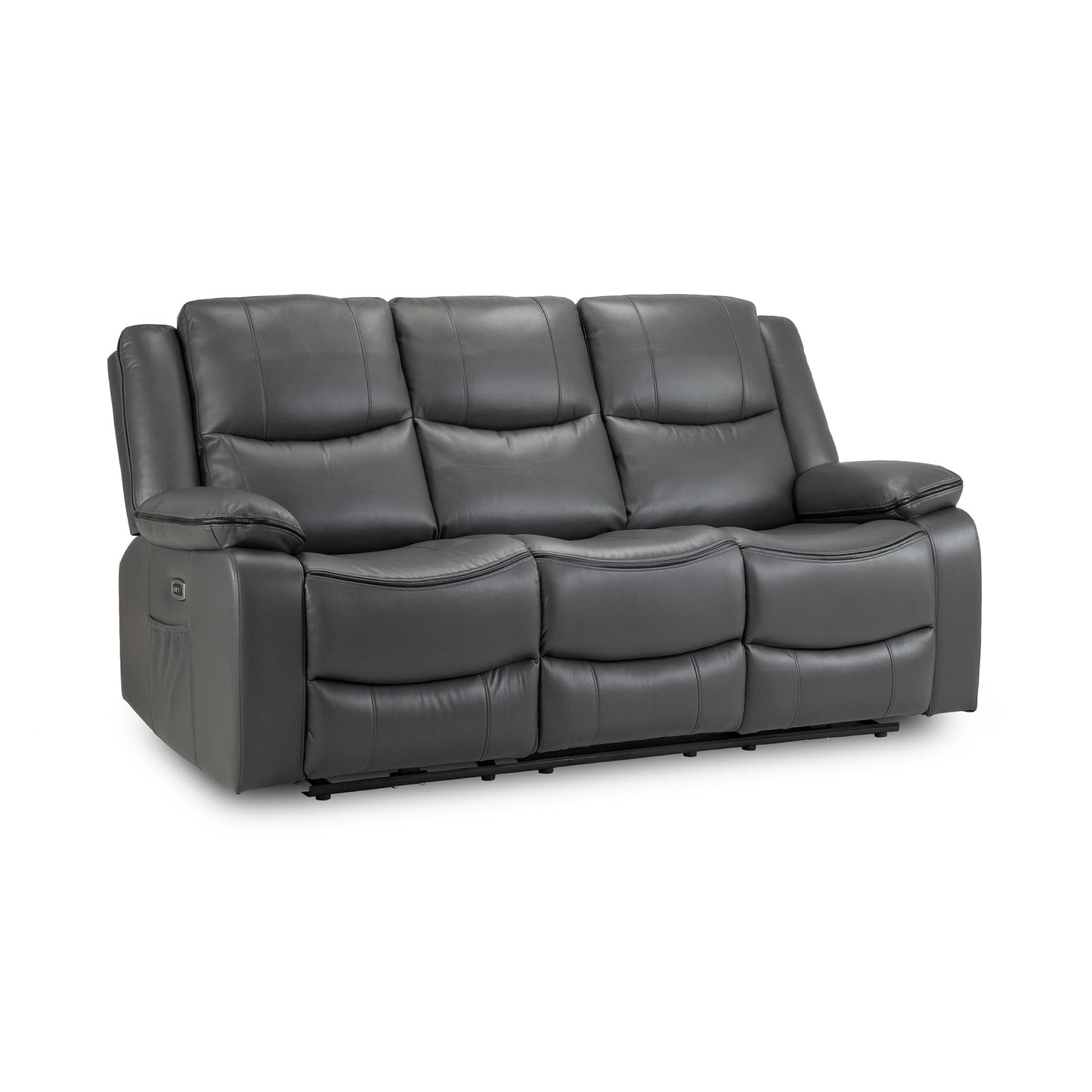 Dexter Electric Recliner Sofa Grey  3 Seater