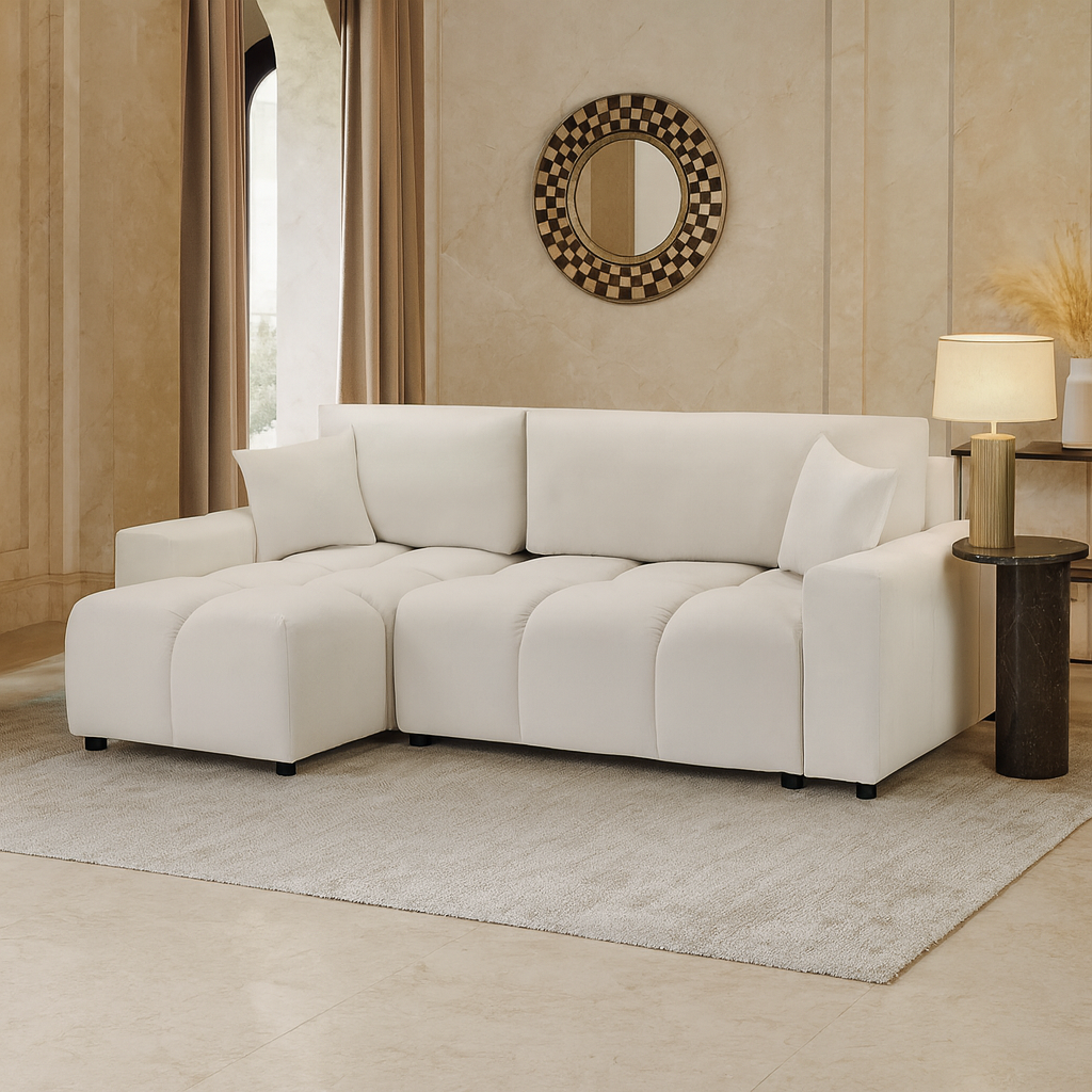 Sienna Sofabed Beige Universal Corner