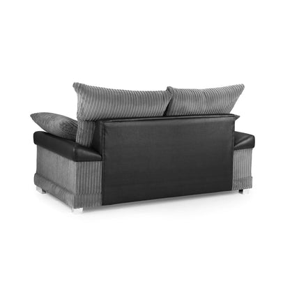 Soho Black/Grey 2 Seater Sofa