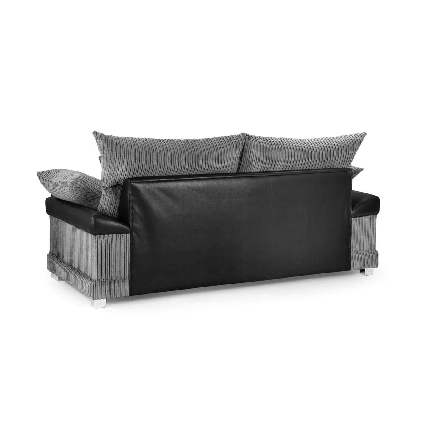 Soho Black/Grey 3 Seater Sofa