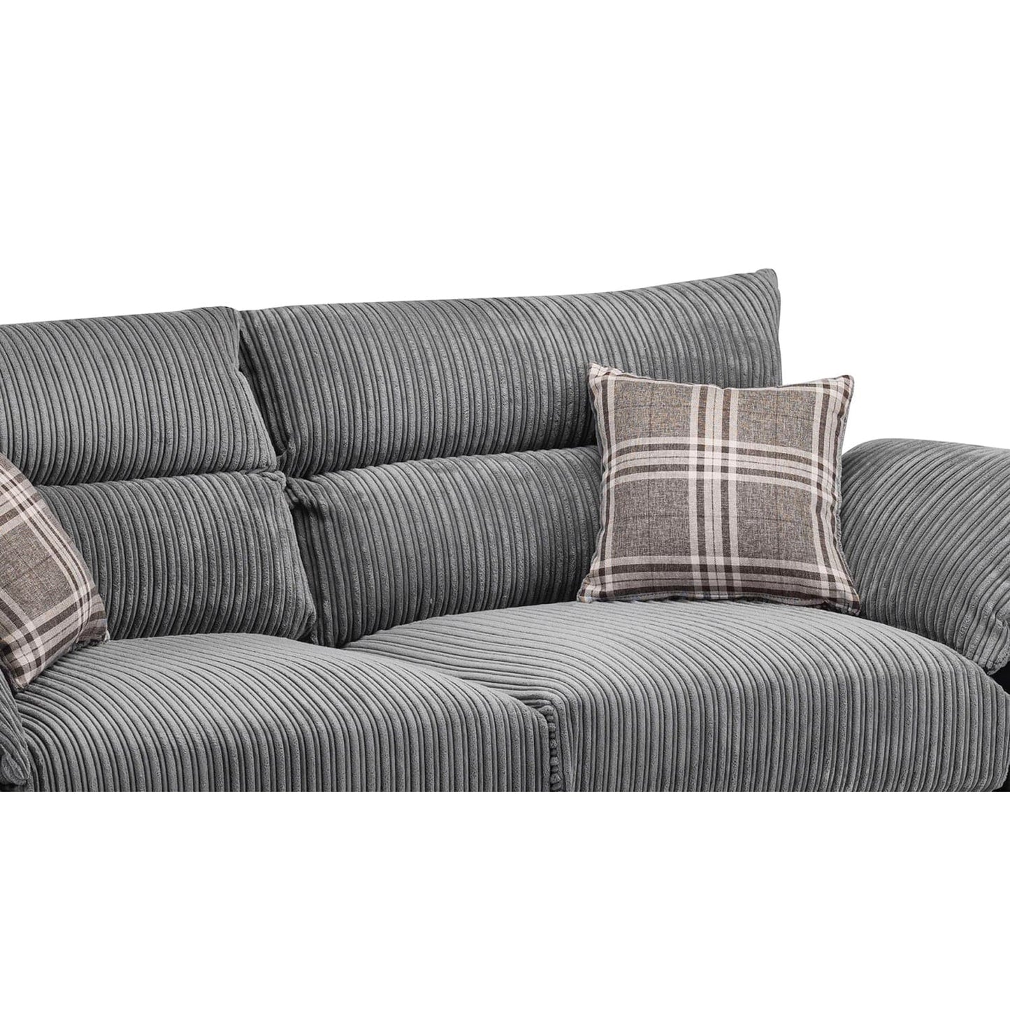 Soho Black/Grey 3 Seater Sofa