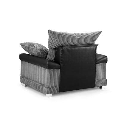 Soho Black/Grey Armchair