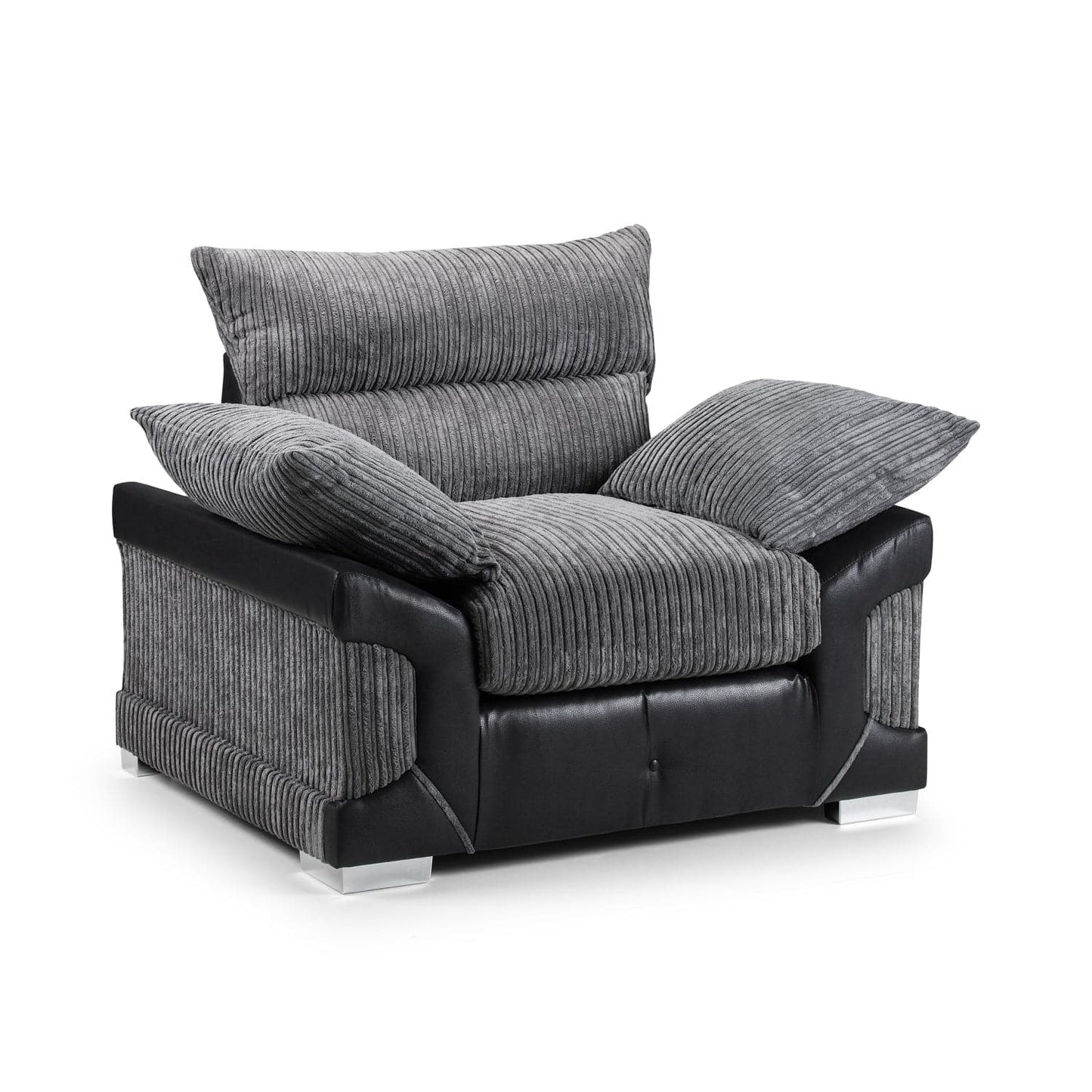 Soho Black/Grey Armchair