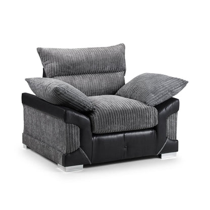 Soho Black/Grey Armchair