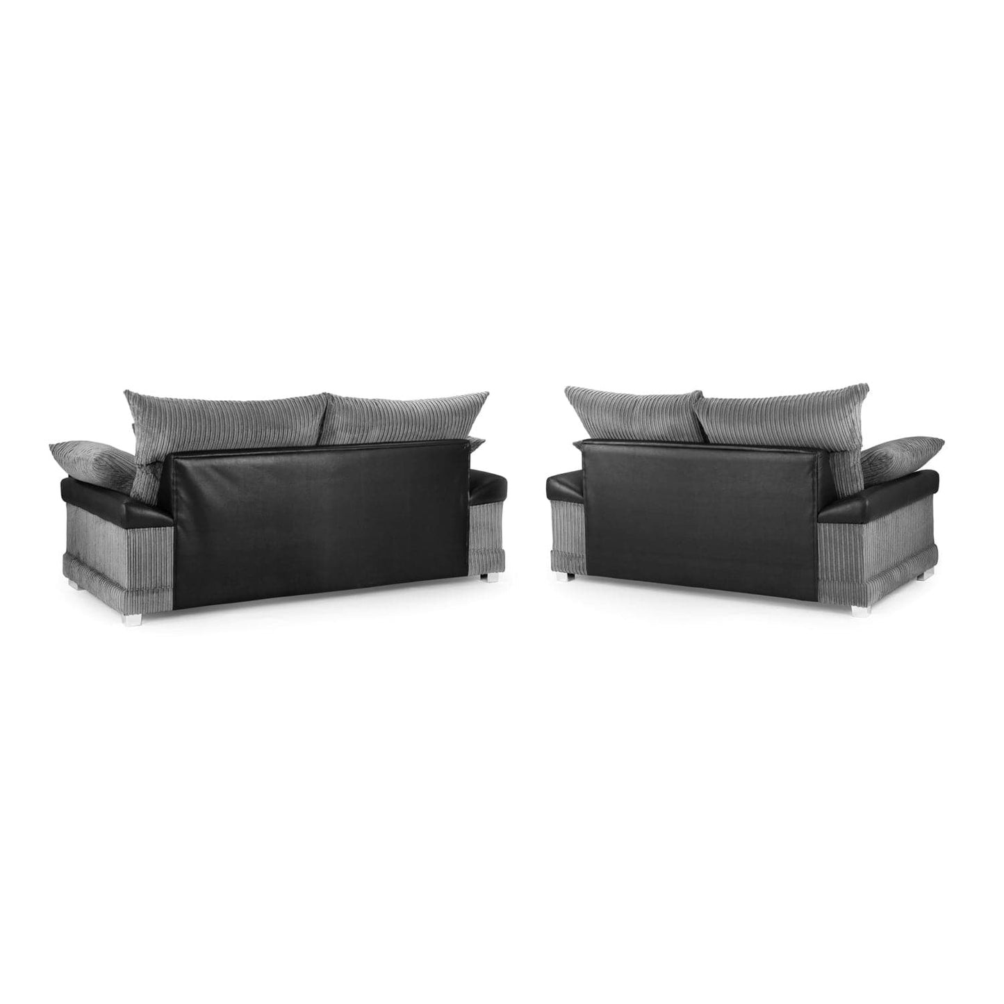 Soho Sofa Black/Grey 3+2 Set
