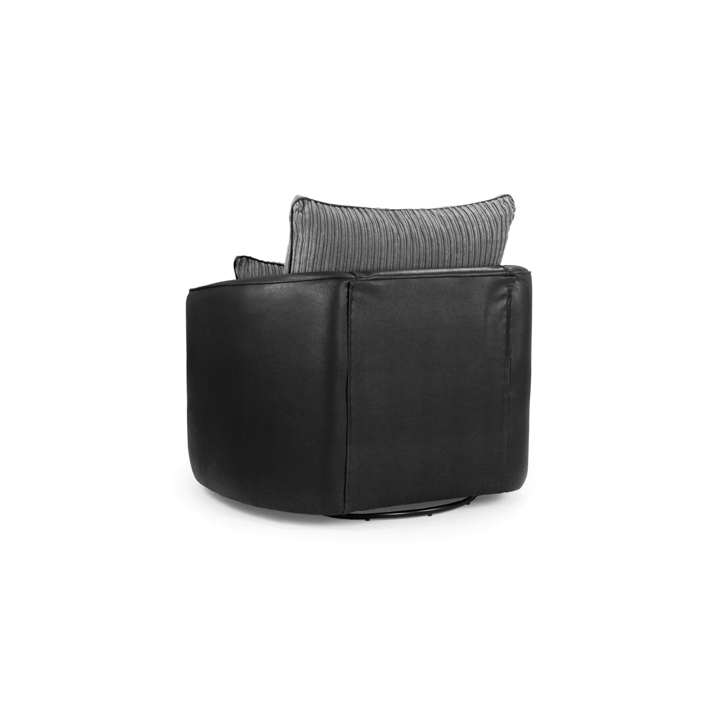 Soho Sofa Black/Grey Swivel Chair