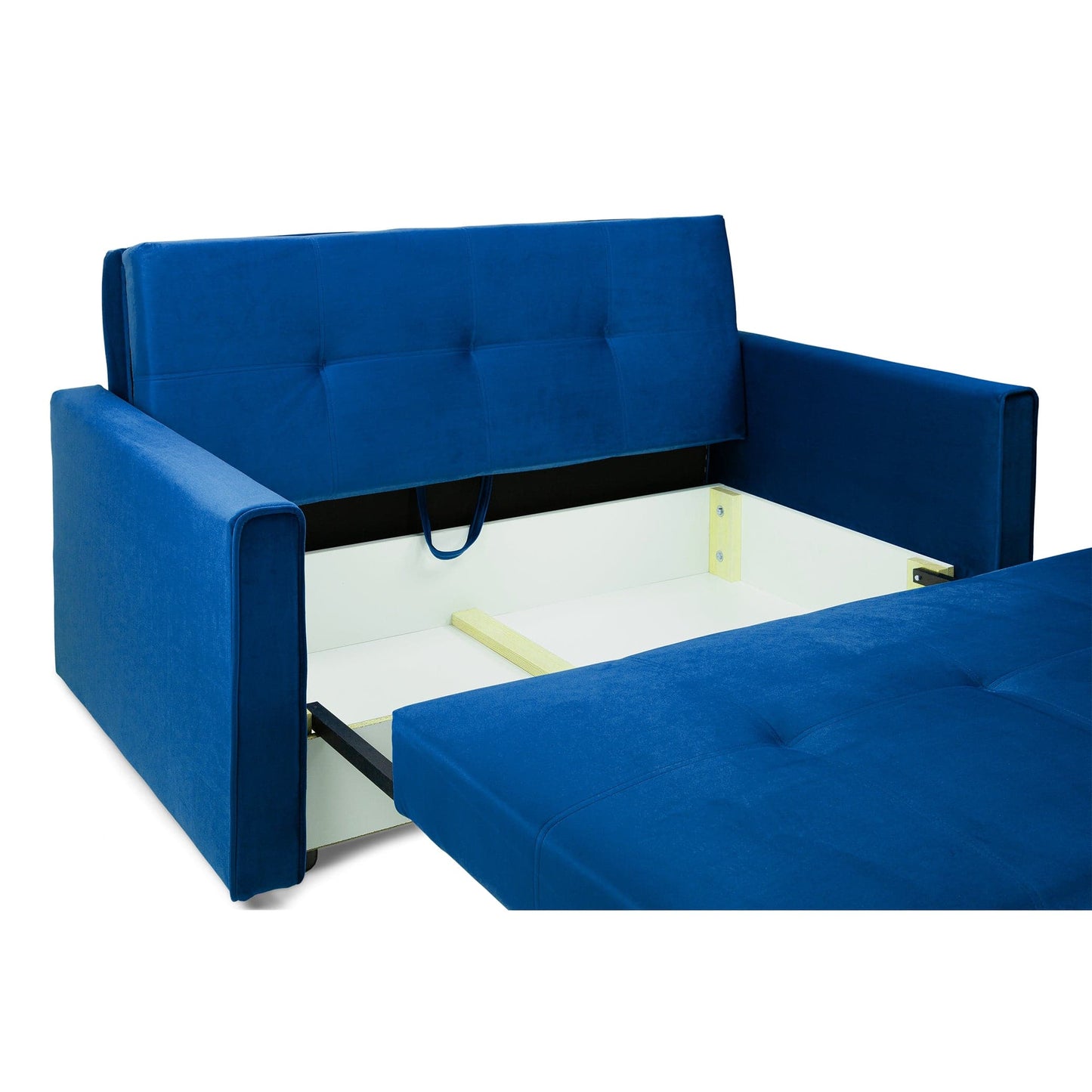 Sol Sofabed Plush Blue 2 Seater