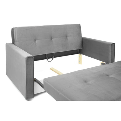 Sol Sofabed Plush Grey 2 Seater