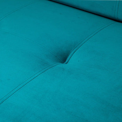 Sol Sofabed Plush Teal 2 Seater