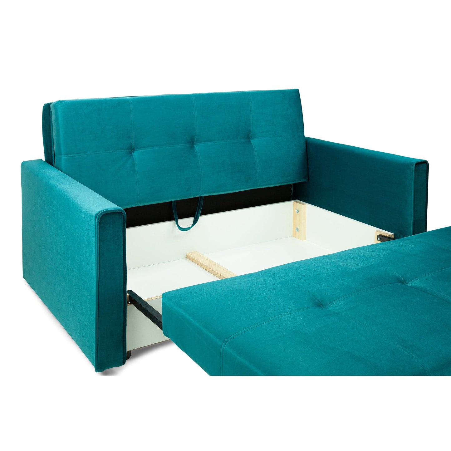 Sol Sofabed Plush Teal 2 Seater