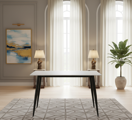 Stockholm 1.2m White Dining Table