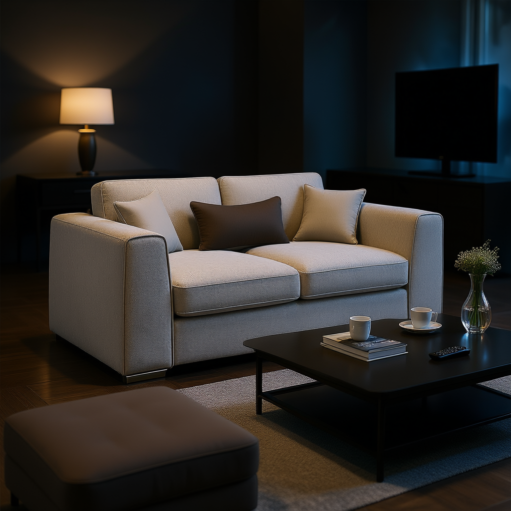 Turin Sofa Beige 2 Seater