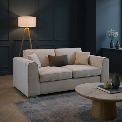 Turin Sofa Beige 3 Seater